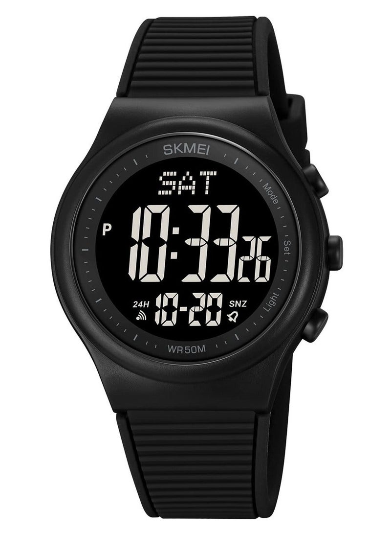 Y&D Waterproof Digital Sports Watch with Stopwatch, Unisex Outdoor Multifunction Wristwatch Luminous Display and Rubber Strap for Men Women  - Image 1