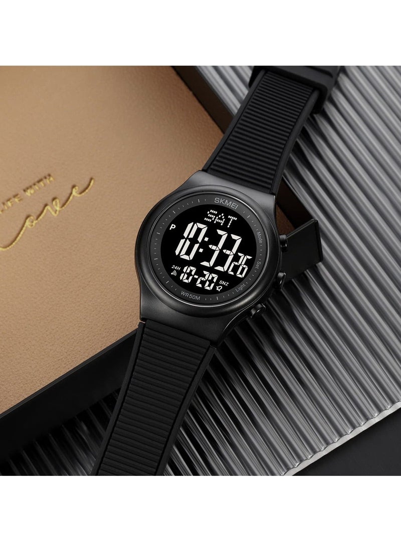 Y&D Waterproof Digital Sports Watch with Stopwatch, Unisex Outdoor Multifunction Wristwatch Luminous Display and Rubber Strap for Men Women  - Image 5