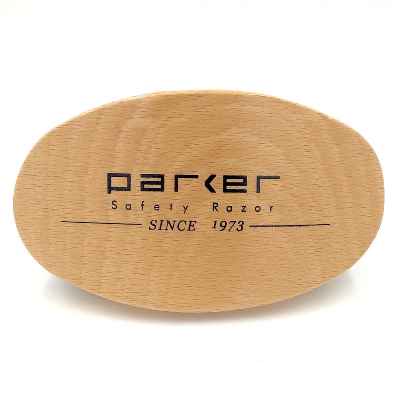 Parker Safety Razor Parker Natural Boar Bristle Military Style Hair and Beard Brush with Genuine Beechwood Handle, Perfect for Styling and Grooming of Hair and Beards - Image 3