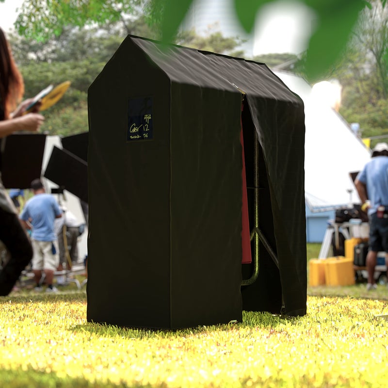 HANGERWORLD Clothes Rack Cover - 4ft Wide, Breathable Nylon, Black with Zipper (Cover Only) - Image 3
