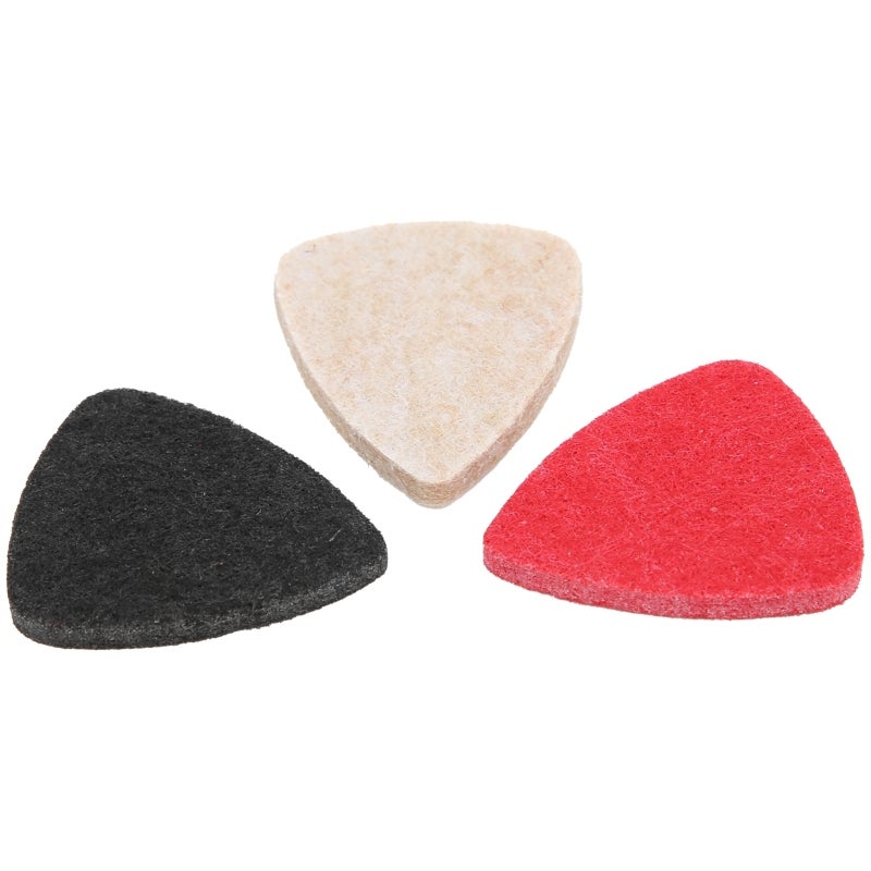 3Pcs Ukulele Picks Felt Universal Guitar Performance Parts Musical Instrument AccessoriesMixed Color - Image 3