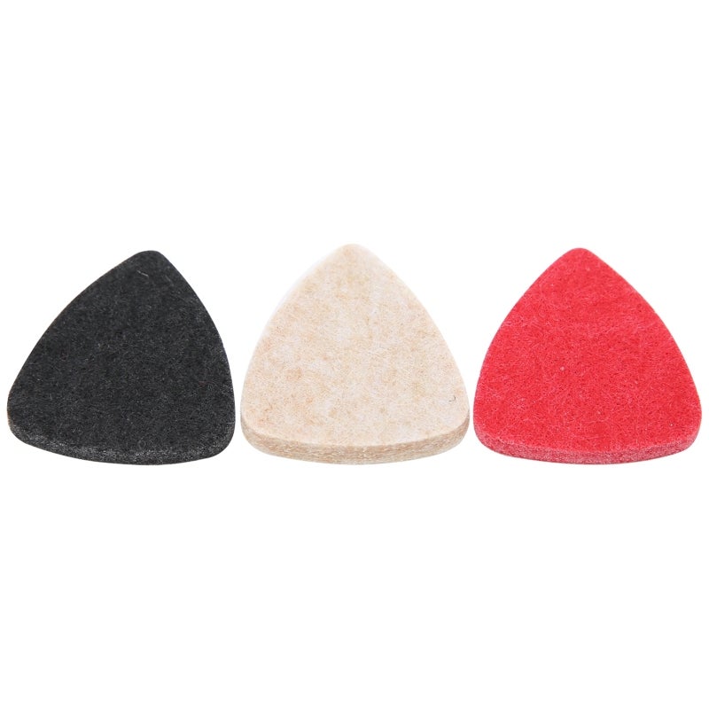 3Pcs Ukulele Picks Felt Universal Guitar Performance Parts Musical Instrument AccessoriesMixed Color - Image 2