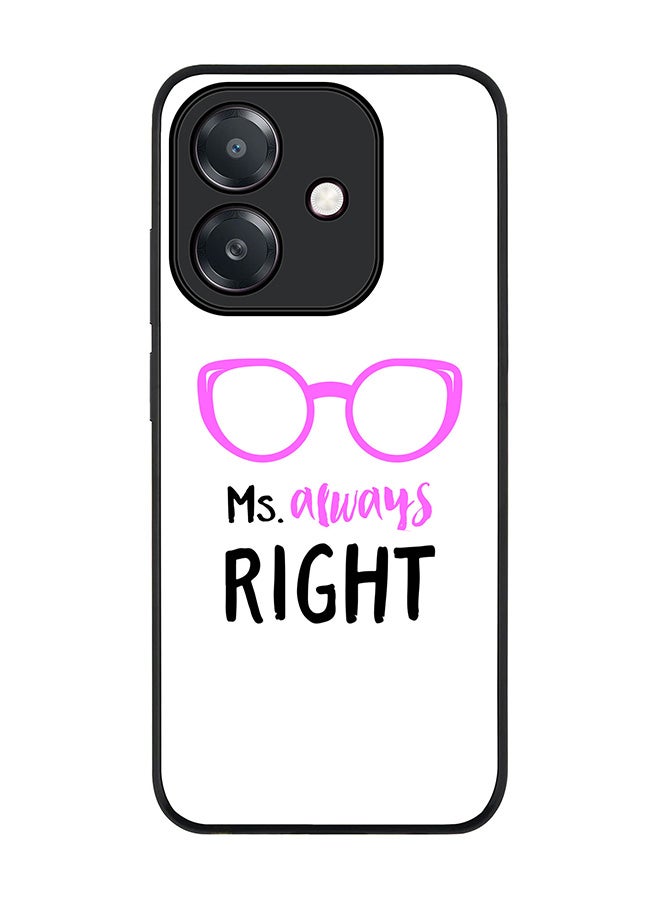 Stylizedd For Oppo A60 5G / A3 5G / A3x 5G Case,Slim fit Camera Protection, Shockproof Thin Phone cover - Ms. Always Right - Image 1