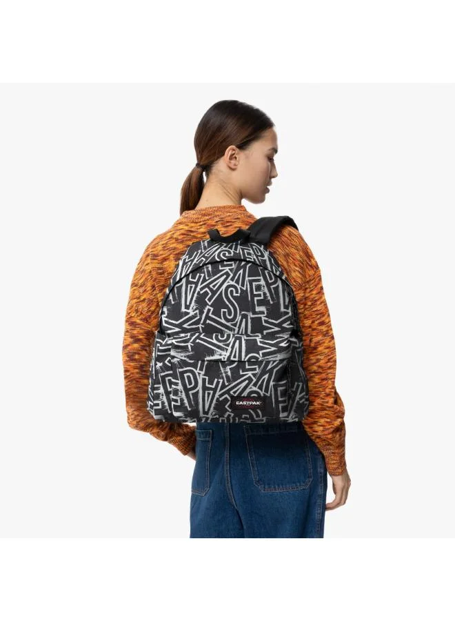 ايستباك Day Pak'R Ep Lettersblack Medium backpack with bottle holder and laptop sleeve - EK0A5BG42O01