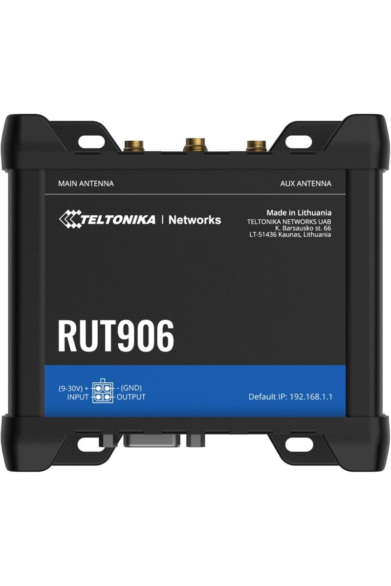 Rut906 Industrial Router, 4g Cat 4, 3g, 2g Wi-fi, Dual Sim, 10/100 Ethernet, Gps,