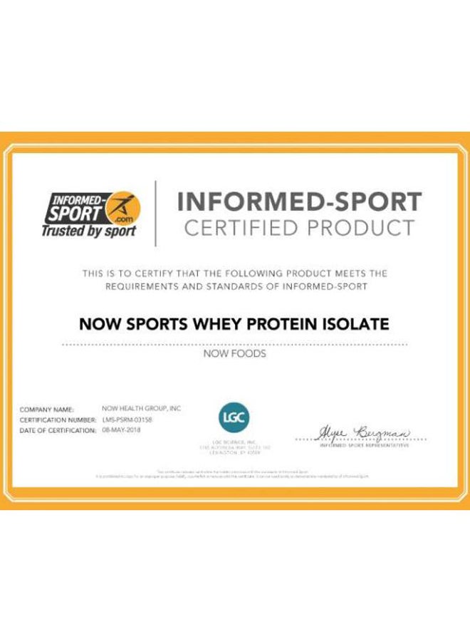 Now Foods Whey Protein Isolate Protein Powder - Image 2