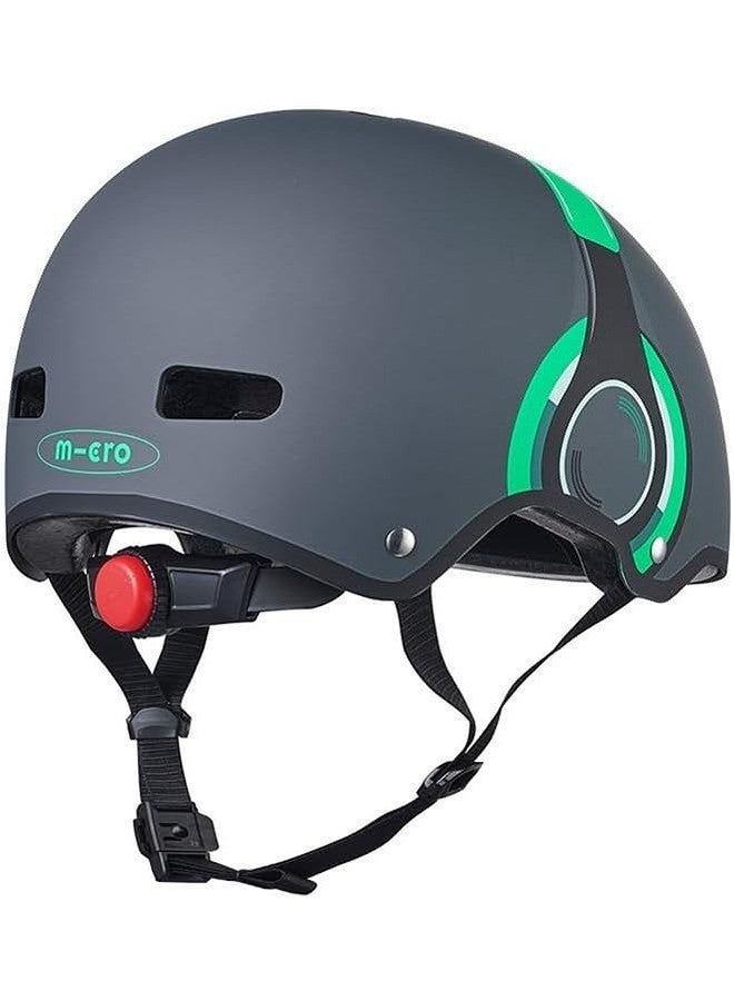 Micro Micro Headphone Kids Helmet Green (Medium) | Kids Helmet | Kick Scooter Helmets | Sports Helmet for Kids | Helmet with Adjustable Straps | Riding Kids Helmet | Kids Safety | Helmet for Kids  - Image 3