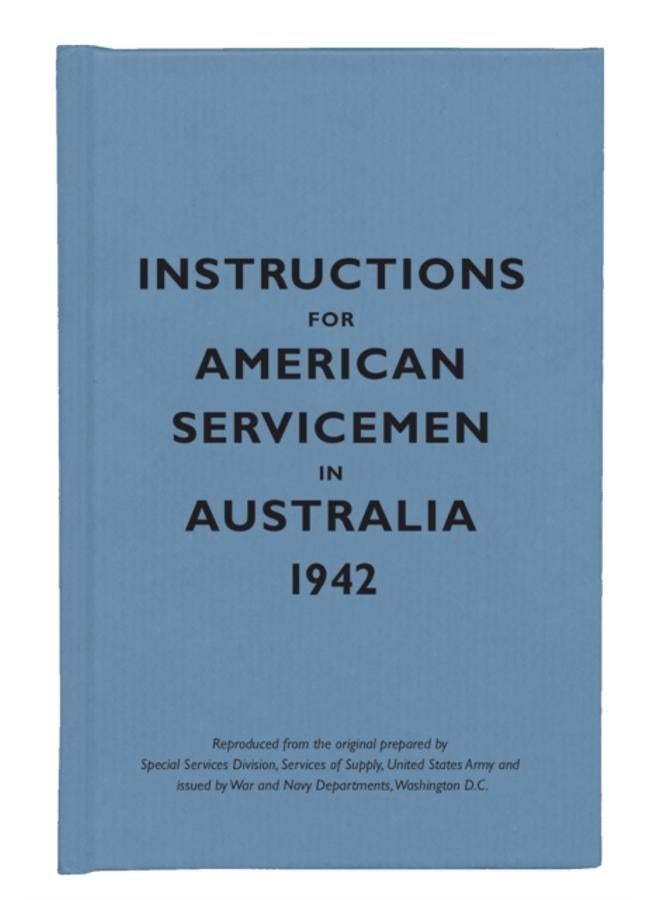 Instructions for American Servicemen in Australia, 1942 
