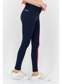 Women Tight Fit Training Leggings, Navy