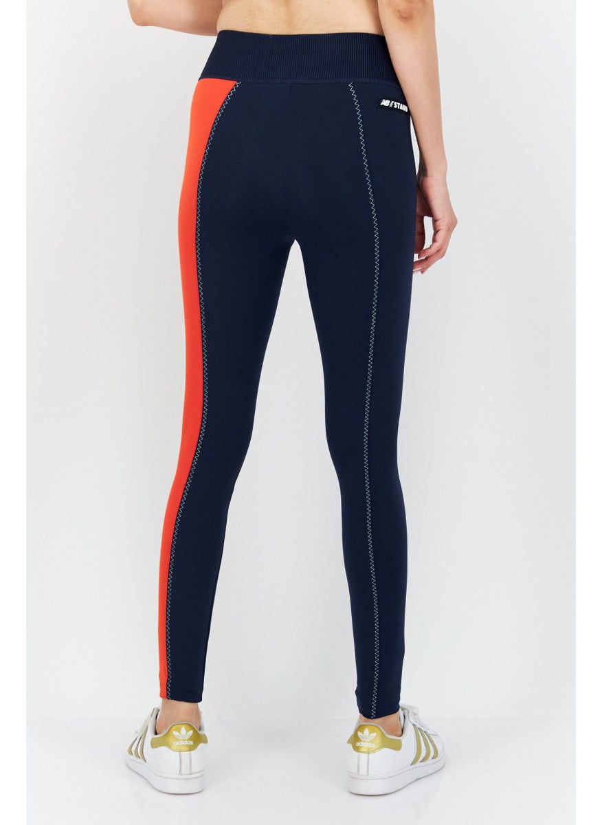 New Balance x Staud - Women Tight Fit Training Leggings, Navy - Image 1