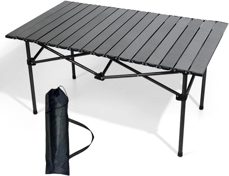 ECVV Foldable Outdoor Camping Table, 95×55×50cm, Lightweight Aluminum with Carry Bag - Image 1
