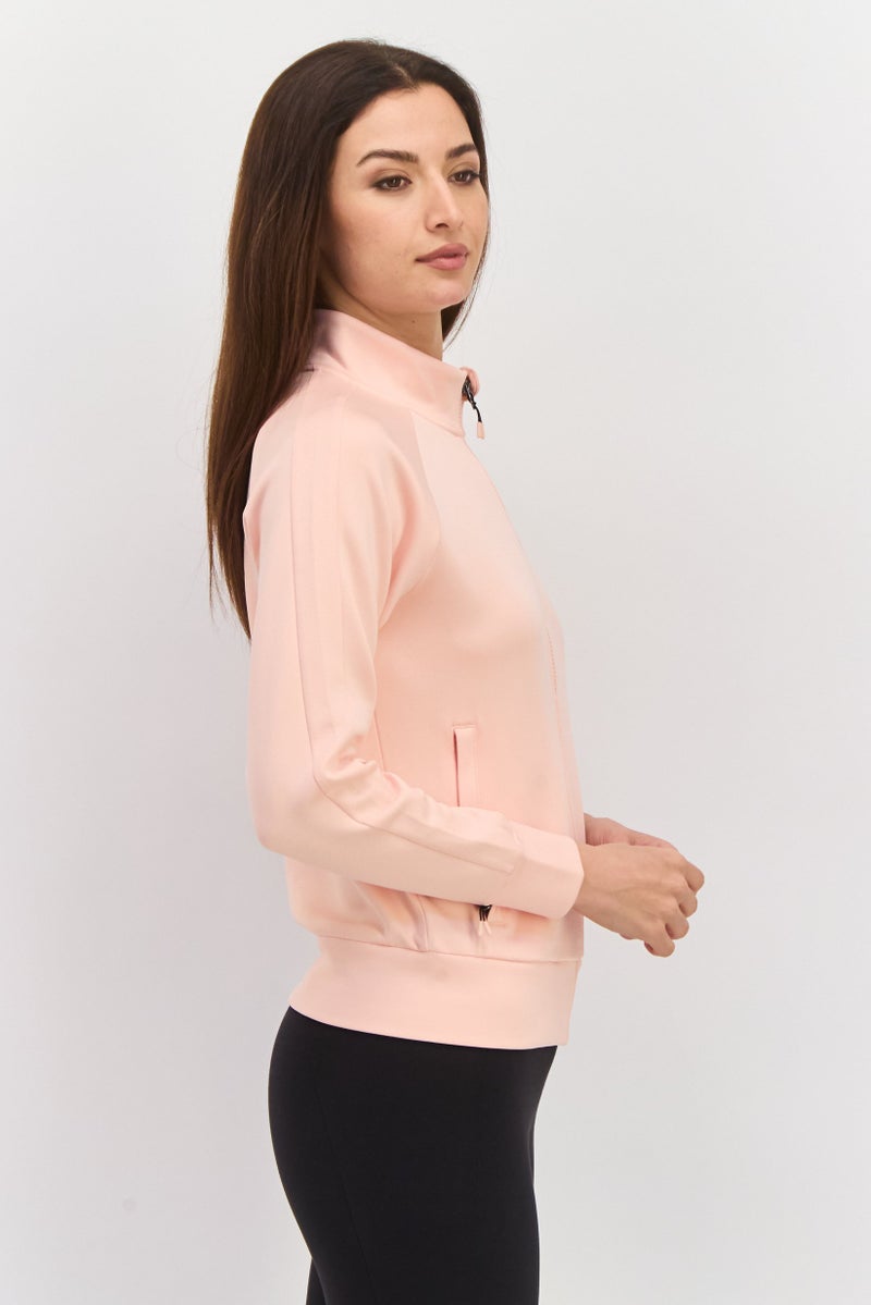 SKECHERS ملابس رياضية نسائية بأكمام طويلة مناسبة، وردي - Image 2