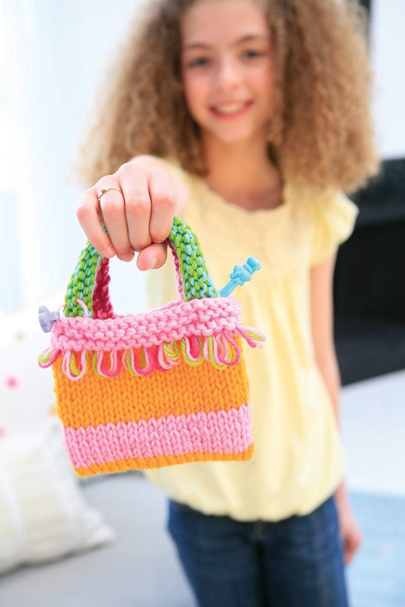 4M Easy-to-do Knitting Art Kit for Kids - Create Your Own Handbag, Pillow, and iPod Case - Image 5