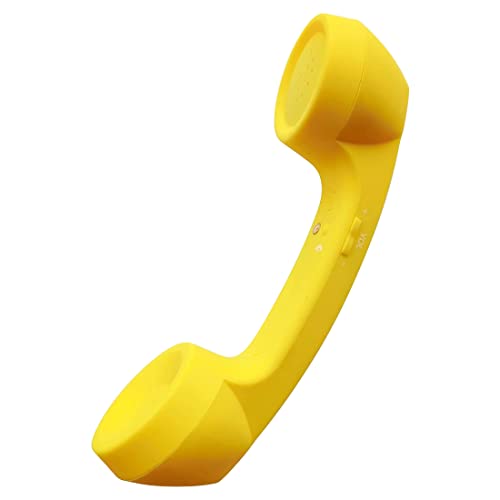 LIONSOUL Retro Phone Handset with Wireless Bluetooth and USB Handsets for Cell Phones Radiation-Proof Comfortable Call (Yellow) - Image 1
