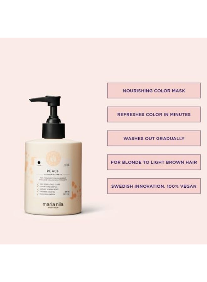 Maria Nila Colour Refresh Peach 101 Fl Oz Peach Hair Mask SemiPermanent Pigments 100 Vegan SulfateParaben free - Image 3