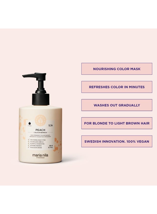 Maria Nila Colour Refresh Peach 101 Fl Oz Peach Hair Mask SemiPermanent Pigments 100 Vegan SulfateParaben free - Image 4