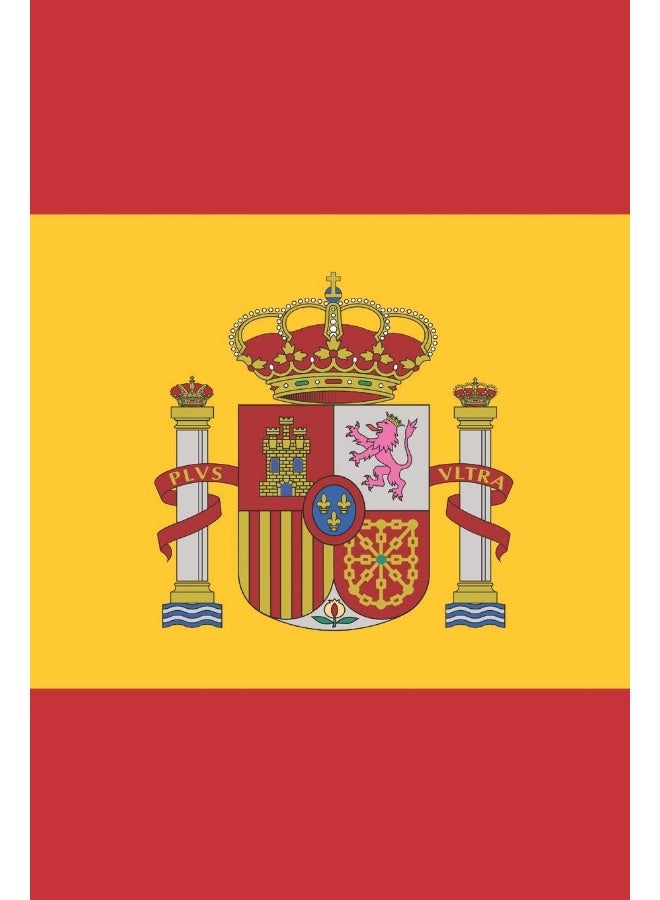 Independently Published Spain Flag Notebook - Spanish Flag Book - Spain Travel Journal: Medium College-Ruled Journey Diary, 110 page, Lined, 6x9 (15.2 x 22.9 cm)  - Image 1