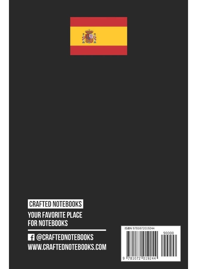 Independently Published Spain Flag Notebook - Spanish Flag Book - Spain Travel Journal: Medium College-Ruled Journey Diary, 110 page, Lined, 6x9 (15.2 x 22.9 cm)  - Image 2