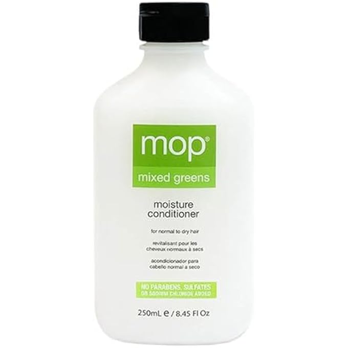 Mop MIXED GREENS NO PARABENS MOISTURE CONDITIONER, FRESH, 8.45 FL. OZ - Image 1