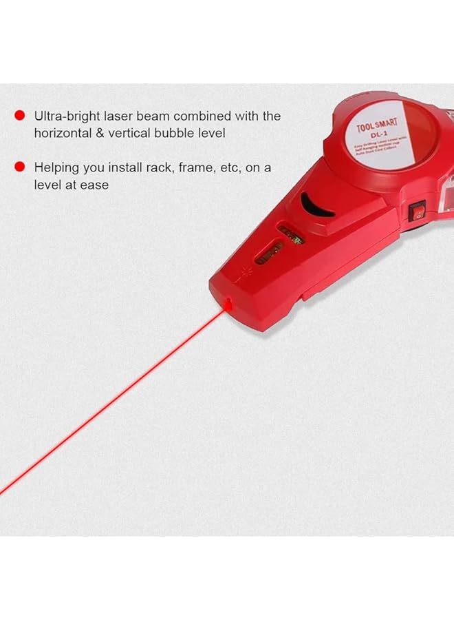 Portable Detachable Dust Collector 2 In 1 Wall Electric Drilling Dust Collector Catcher Horizontal Line Laser Locator With Spirit Bubble Easy Aligning Simple Attachment To The Wall