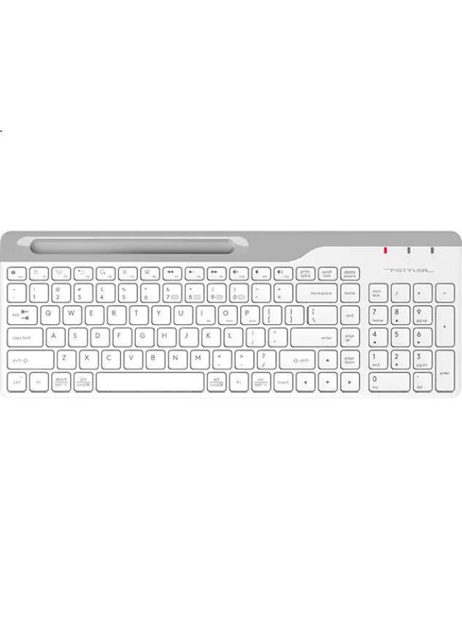 A4TECH A4Tech Fbk25 Wireless Bluetooth Keyboard For Ipad, Tablet, Smartphone, Laptop, Office Use, Short Portable Keyboard, Fei Shidai, Ivory White - Image 3
