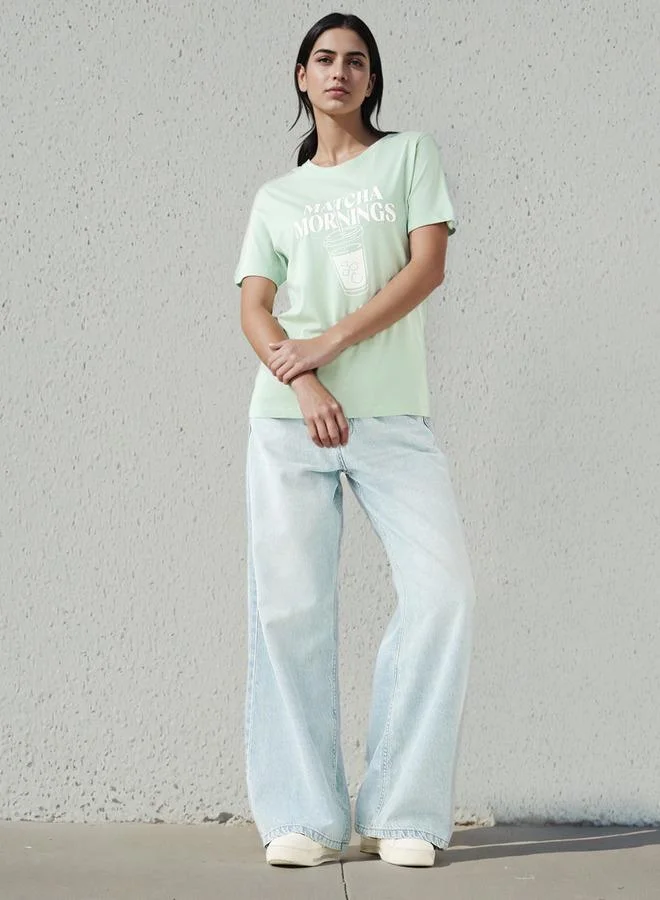 Splash FAV Regular Fit T shirt with Graphic Print Cotton