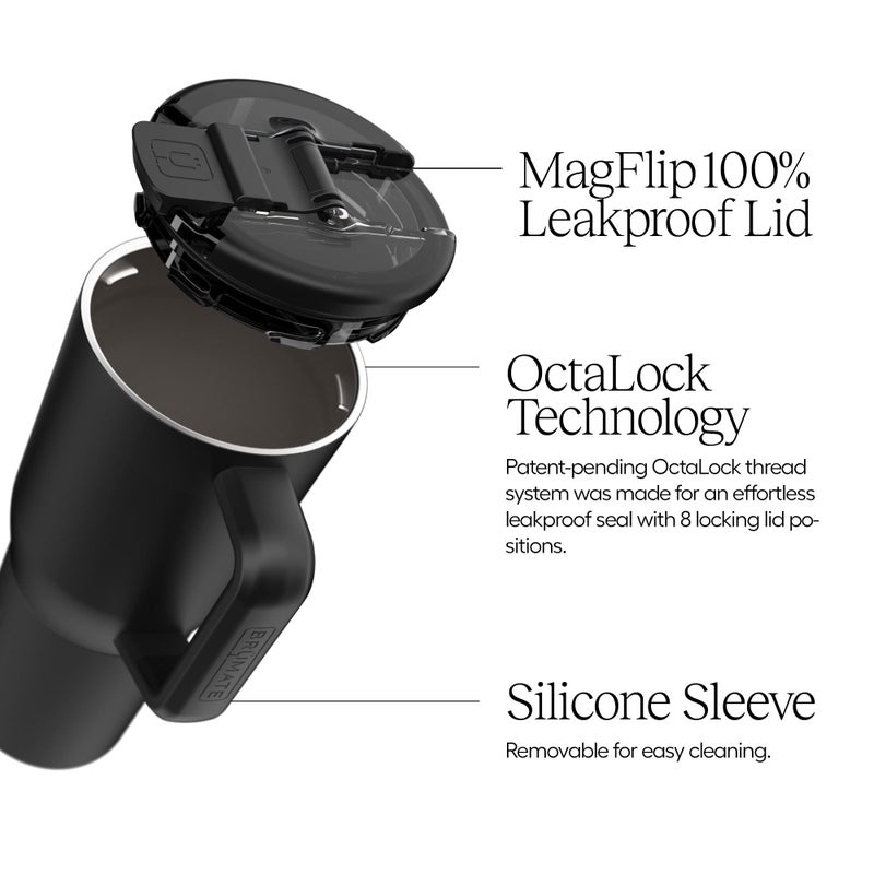 BrÃ¼Mate BrMate Mv - 25oz 100% Leak Proof Insulated Coffee Mug with Handle & Lid - Stainless Steel Coffee Travel Mug - Double Walled Coffee Cup (Lilac Dusk) - Image 3