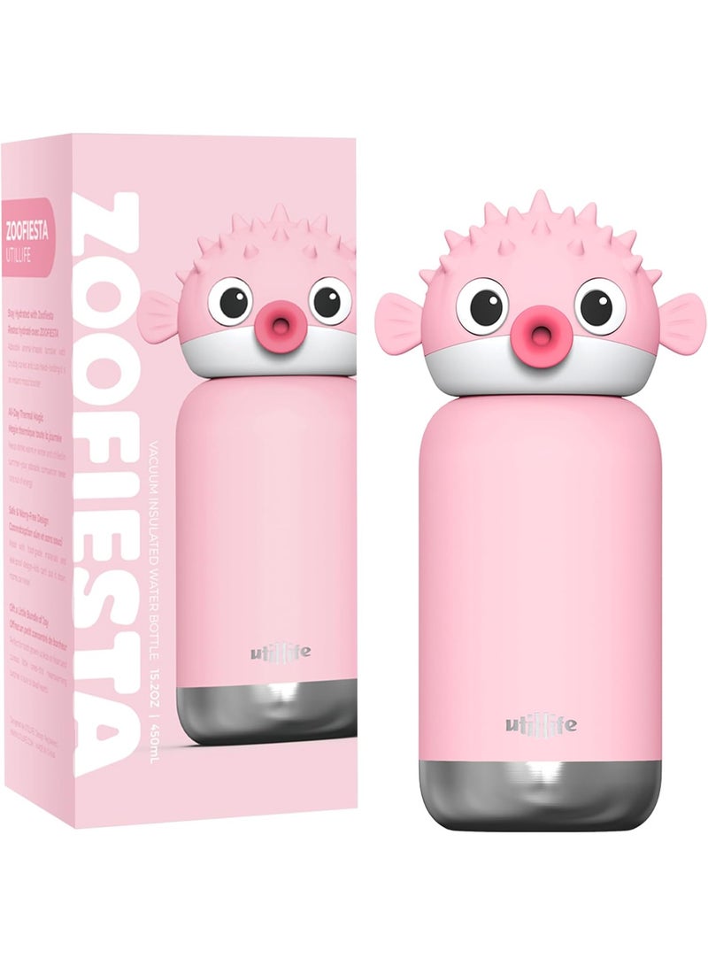 Utilife Zoofiesta Kids - Pufferfish Design - Leak-Proof & BPA-Free - Image 1