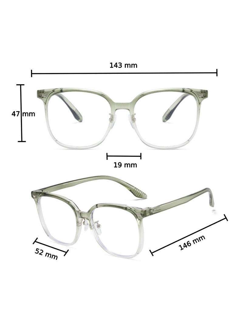 Urban Utility Blue Light Blocking Optical Eyeglasses - Stylish Oversized Frames, Clear Lens, Polarized. Top-rated Bluelight Protection for Reading, Work, & Screen Time. Vintage-Inspired, Lightweight Design. - Image 3