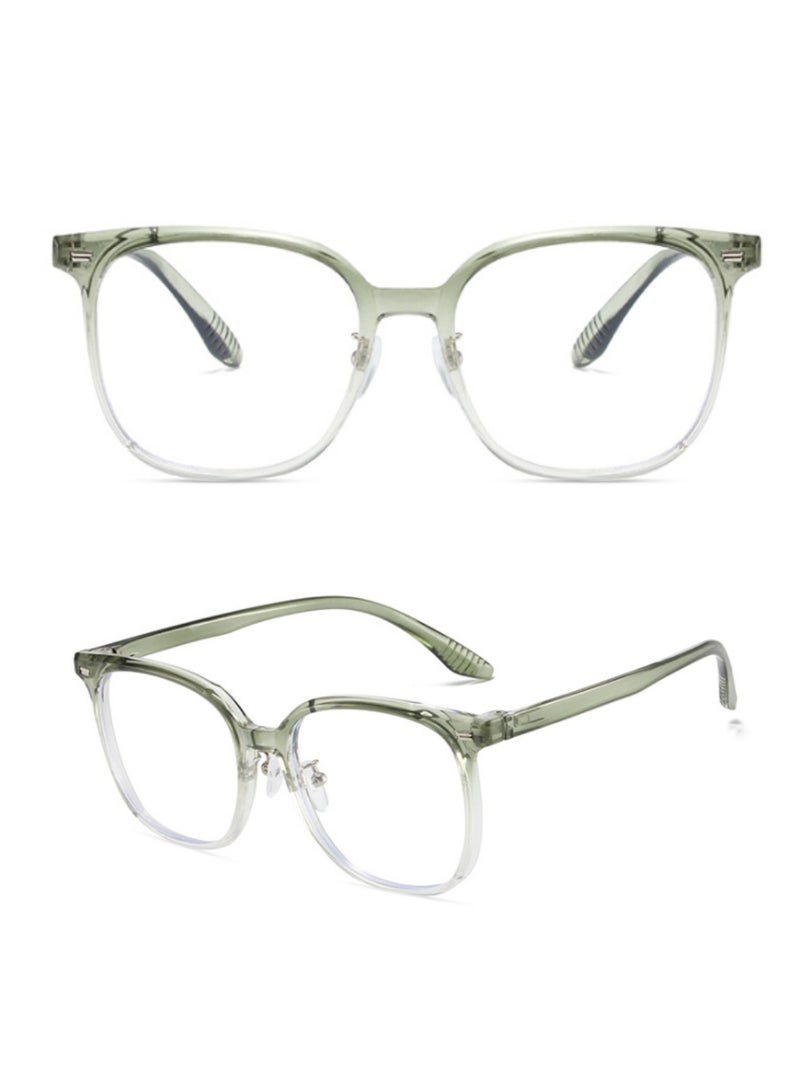 Urban Utility Blue Light Blocking Optical Eyeglasses - Stylish Oversized Frames, Clear Lens, Polarized. Top-rated Bluelight Protection for Reading, Work, & Screen Time. Vintage-Inspired, Lightweight Design. - Image 1