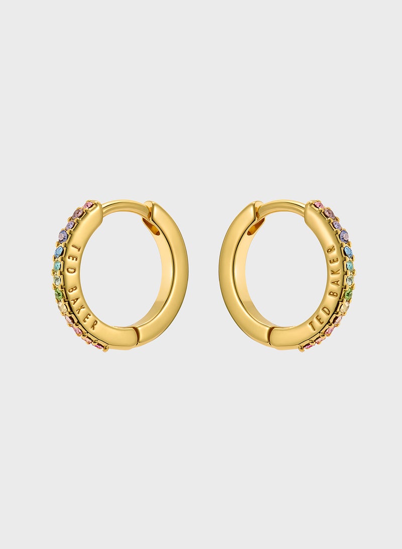 Ted Baker Crystal Detail Hoop Earrings - Image 2