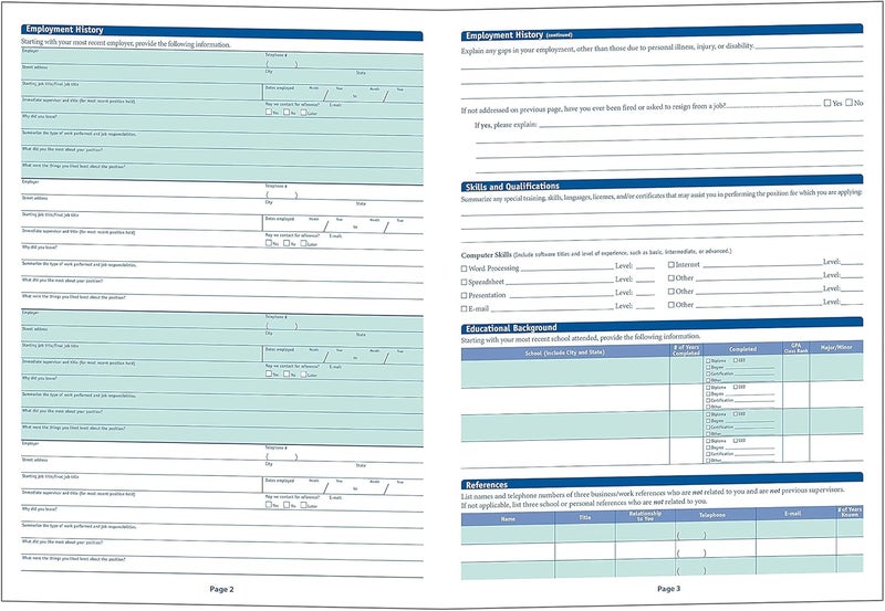 ComplyRight Arizona State-Compliant Employment Application|8 ½"x11 |50 Pack| - Image 4