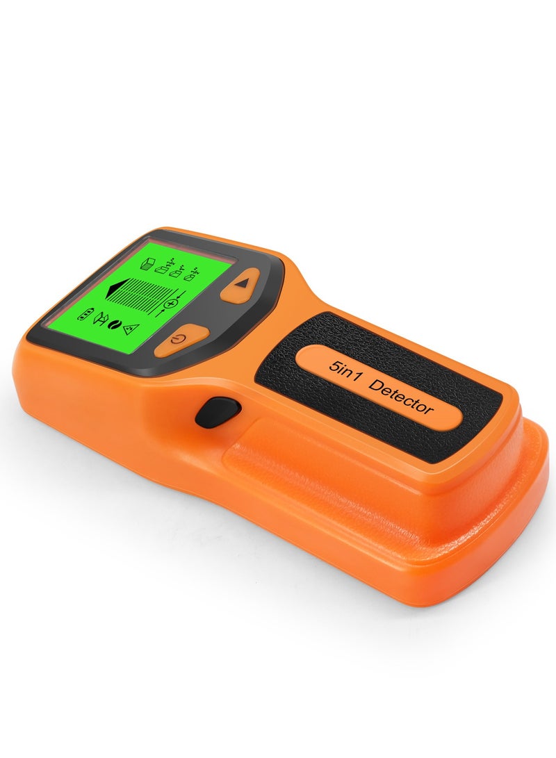 Stud Finder Wall Scanner - 5 in 1 Stud Detector with Intelligent Microprocessor Chip and HD LCD Display, Stud Sensor Beam Finders for the Center and Edge of Wood AC Wire Metal Studs Joist Pipe - Image 3