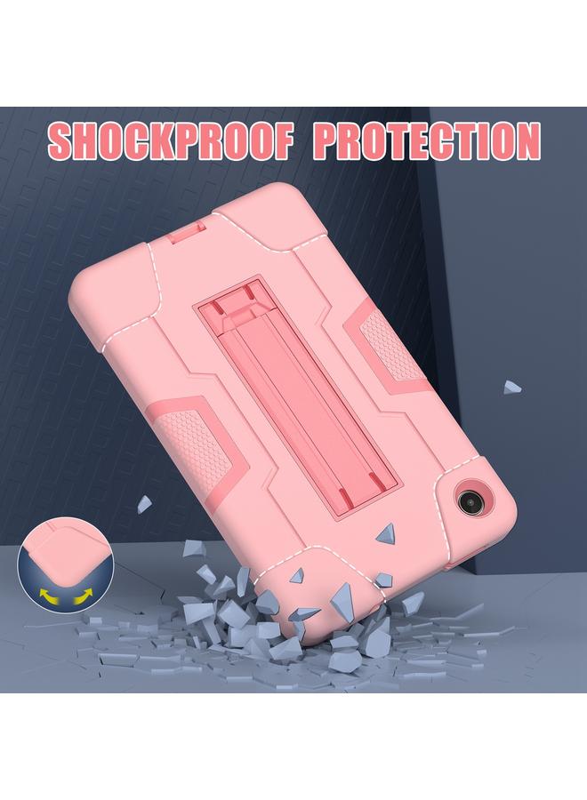 S-TOP Case For Lenovo Tab M8 4th Gen Contrast Color Silicone Hybrid PC Tablet Case with Holder - Image 5