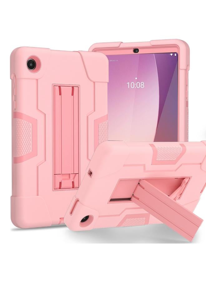 S-TOP Case For Lenovo Tab M8 4th Gen Contrast Color Silicone Hybrid PC Tablet Case with Holder - Image 1