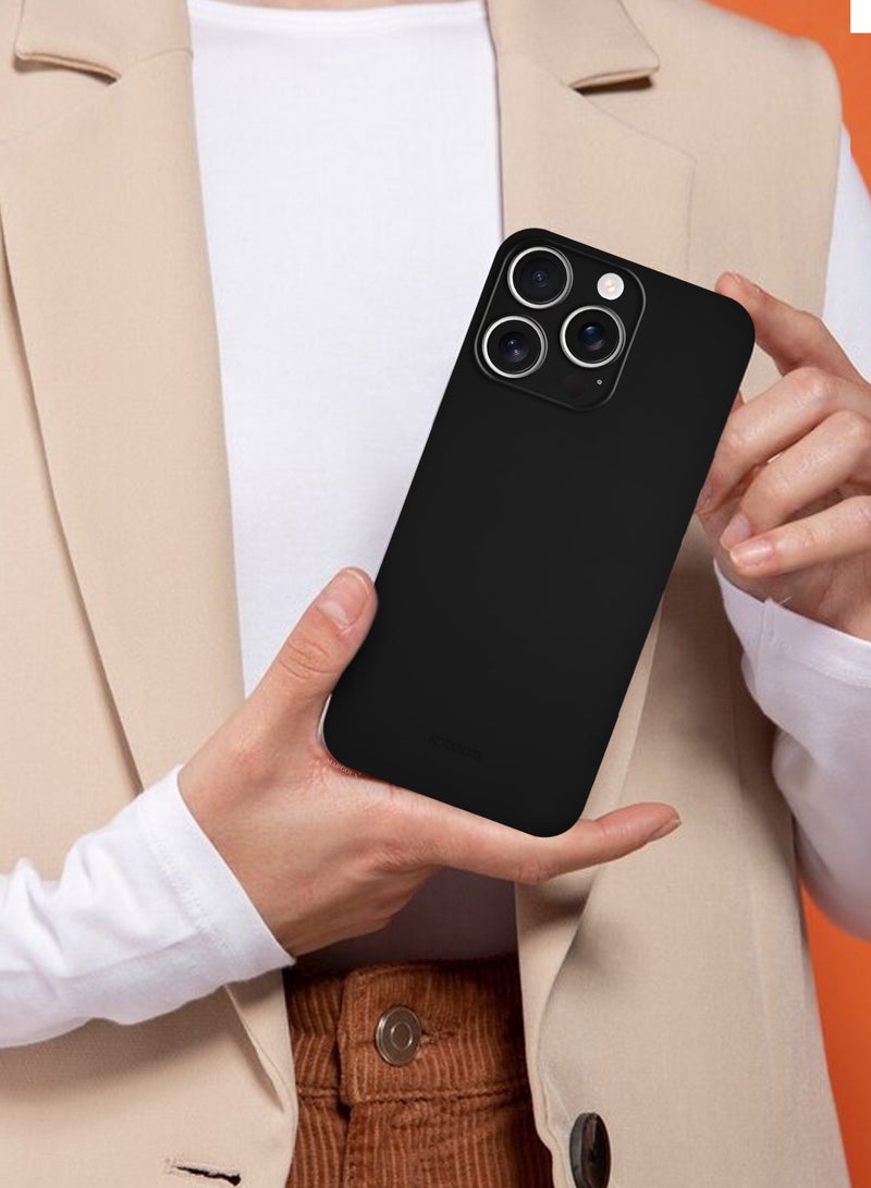 KZDOO ( for iPhone 15 Pro Max ) 2Packs Ultra Thin Case Cover Air Skin Series Back Cover Sturdy Durable Case Drop Protection Cover with Shockproof Screen Protector - Transparent Black - Image 5