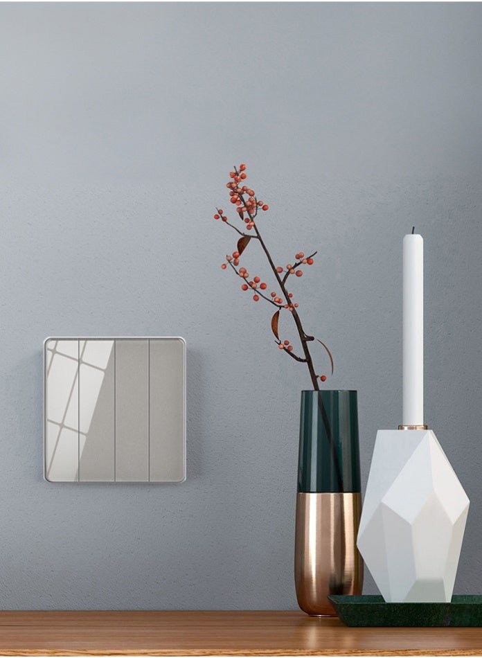 Vmax 4-Gang 2-Way Plate Switch – Modern Square Design, Smooth Quad Control, Durable & Easy Install Wall Switch (GREY) - Image 4