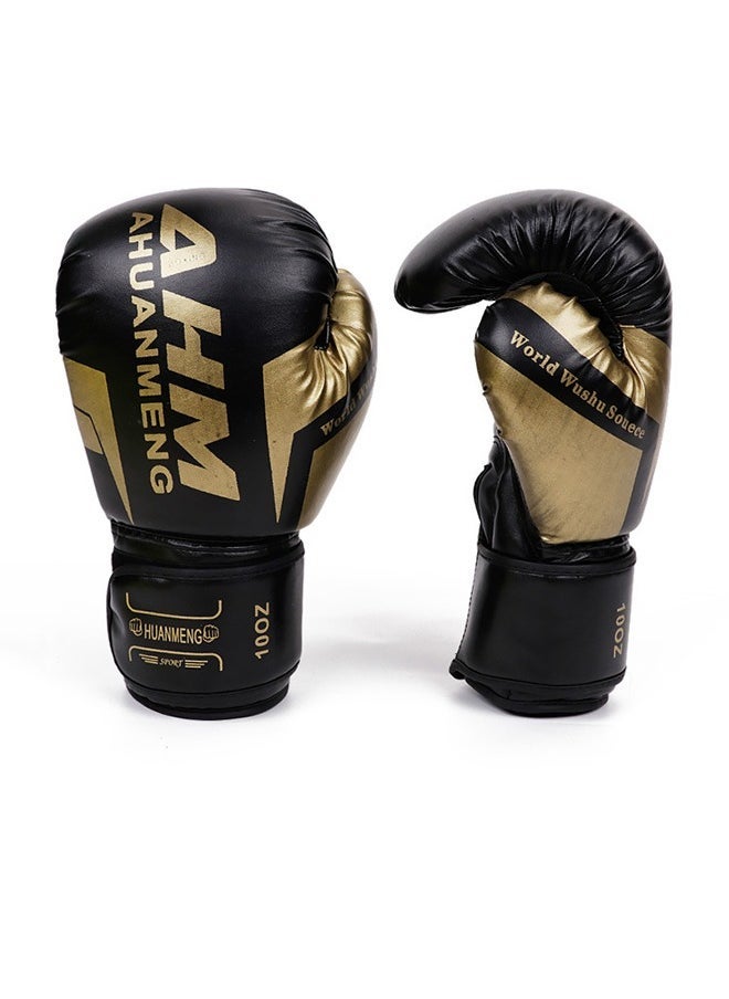 Generic Boxing Gloves Kids Adult Teens, Boxing Training Gloves, Triple Combination Liner and Breathable Palm Design, for Boxing, Kickboxing, Muay Thai,6oz(Black) - Image 1