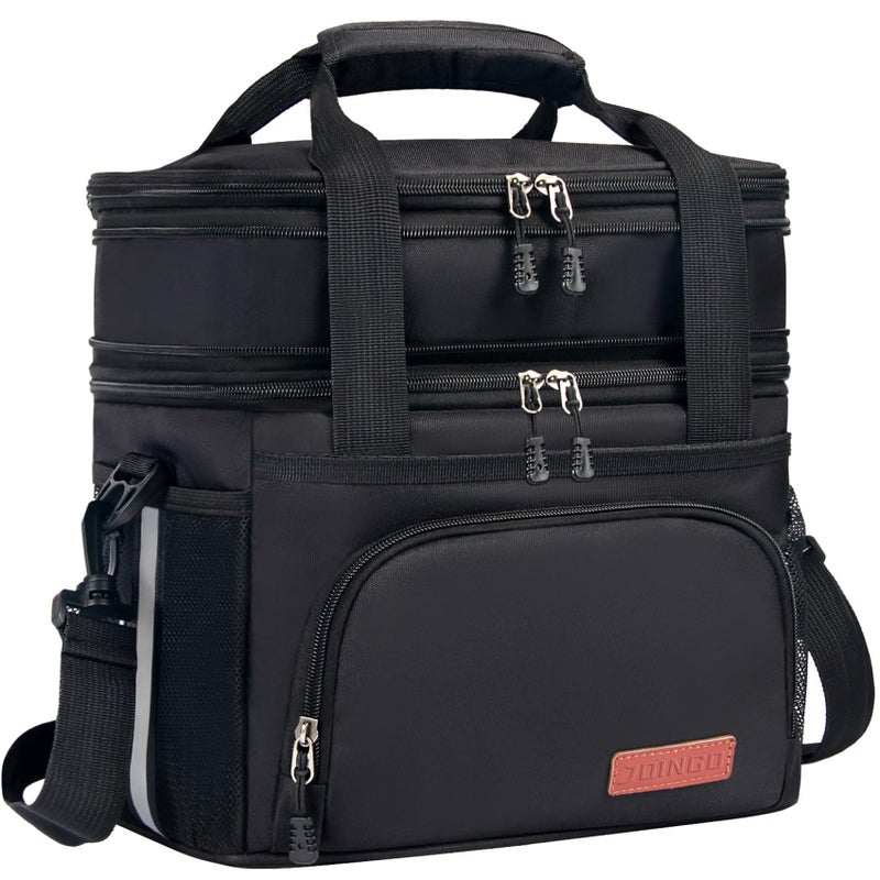 JOINGO Tactical Lunch Box for Men & Women â€“ Expandable 16L Double Deck Insulated Cooler Bag for Work, Construction & 12-Hour Shifts â€“ Heavy Duty Leakproof Large Meal Prep Tote with Shoulder Strap - Image 1