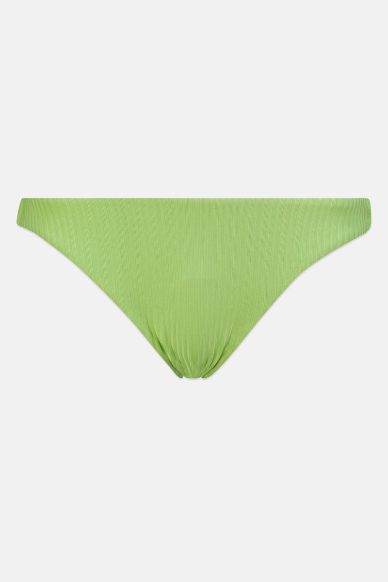 Pull & Bear Women Textured Bikini Bottom, Green - Image 1