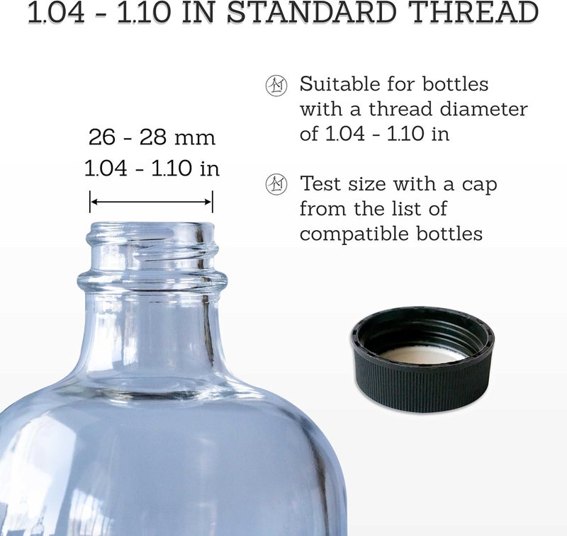 Altglas Twin Pack - 2X Stainless Steel Soap Pump 'Budapest' as Replacement for Liquid Hand Soap Dispensers - fits Regular Mouth Bottles with 1.1 in / 28 mm Thread e.g. Jack Bottle (Silver Chrome) - Image 4