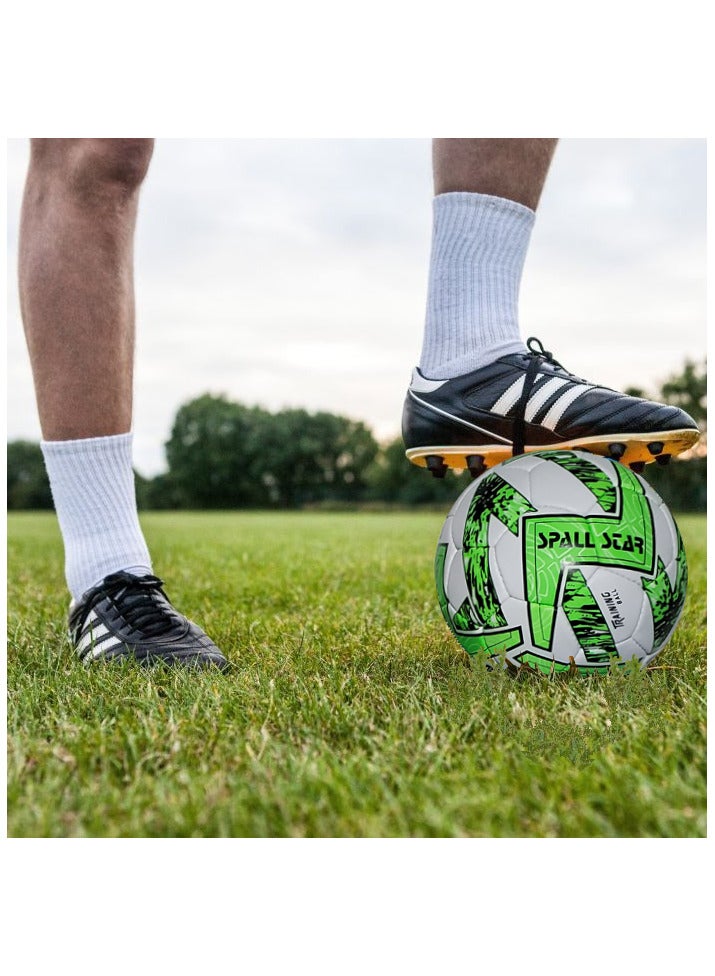 سبال كرة القدم كرة القدم لمباريات كأس العالم، أفضل كرة مقاومة للماء للاستخدام في الأماكن المغلقة/الخارجية للتدريب الاحترافي ومطابقة الرجال والنساء للشباب والكبار - Image 2