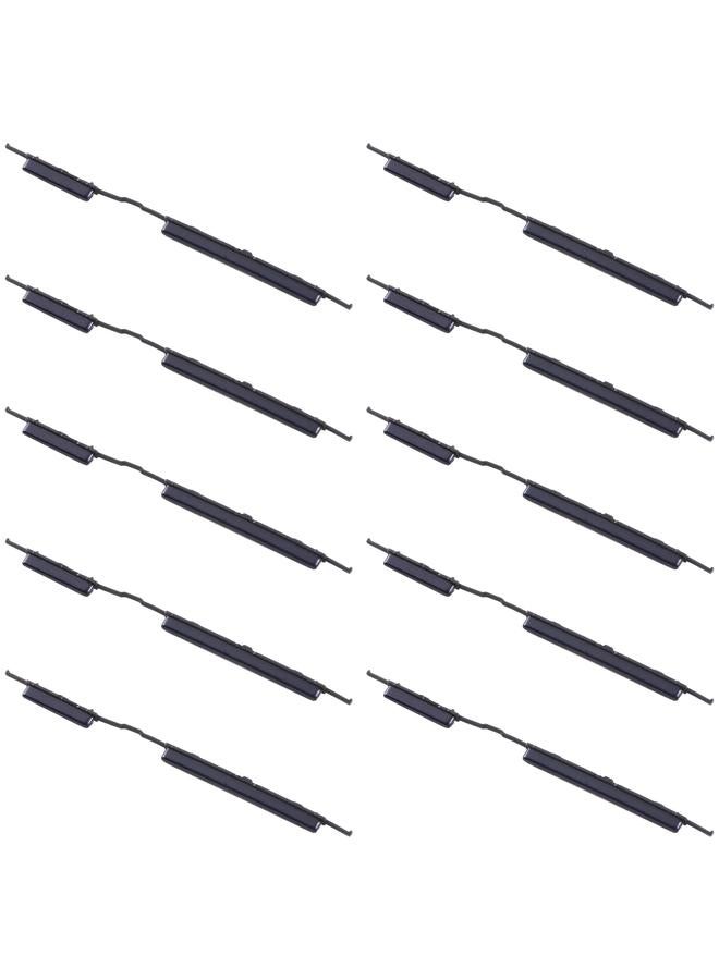 erorex For Samsung Galaxy A21s SM-A217 10pcs Power Button + Volume Control Button(Black) - Image 1