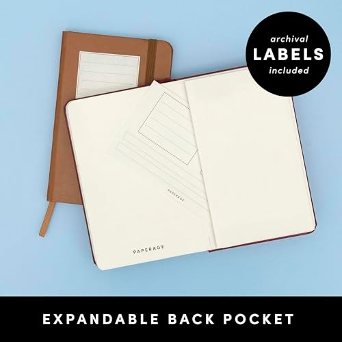 PAPERAGE Lined Pocket Journal Notebook, 2 Pack, (White), 160 Pages, Small Notebook, 3.6 inches x 5.6 inches - 100 GSM Thick Paper, Hardcover - Image 5