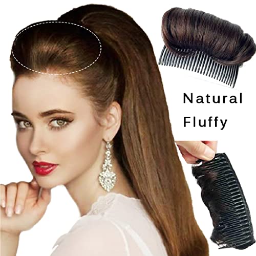 Artifice Hair Puff Bun Maker for Party Hair Style Hair Extension (Black Brown) - Image 2