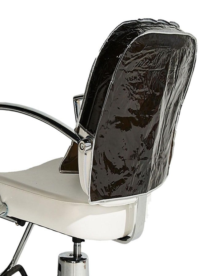 Betty Dain Salon Chair Cover, Protects Chair Upholstery from Stains, Chemicals, Moisture, and Wear, Round Shape, One Size Fits Most, Durable Vinyl, Black - Image 1