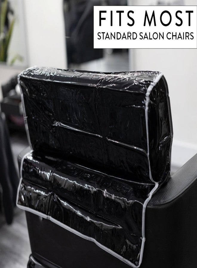 Betty Dain Salon Chair Cover, Protects Chair Upholstery from Stains, Chemicals, Moisture, and Wear, Round Shape, One Size Fits Most, Durable Vinyl, Black - Image 2