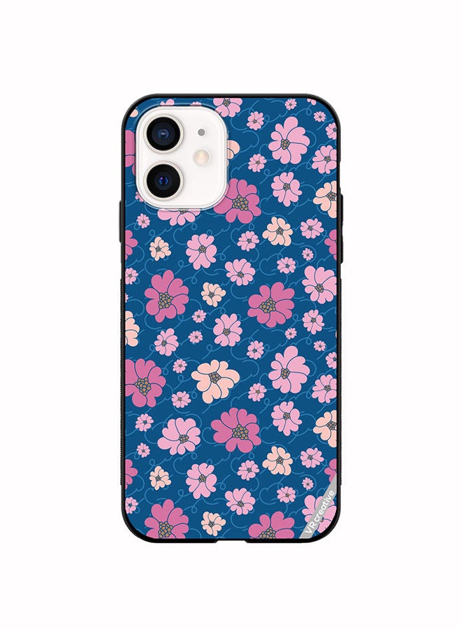 VR CREATIVE Protective Case Cover For Apple iPhone 12 mini Flower Design Multicolour - Image 1
