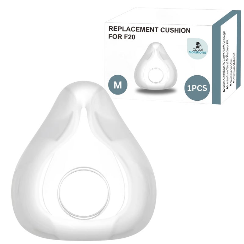CPAPi Solutions F20 Replacement Cushion Medium Compatible with AirFit AirTouch CPAP Masks Soft Silicone Seal Snug Fit for Nose Mouth Durable Comfortable