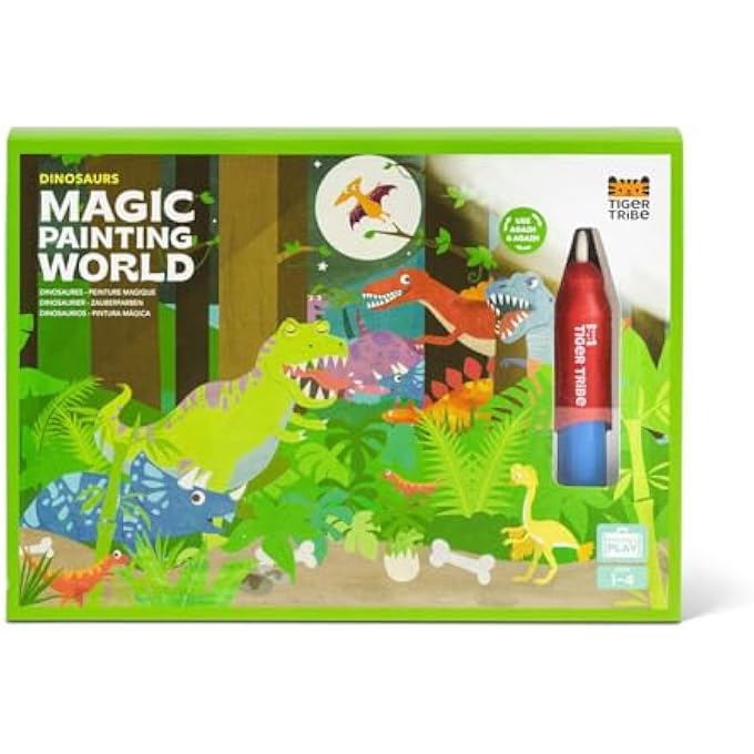 Tiger Tribe COLOURING SET TRANSPORT ART CRAFT COLOURED MARKERS STICKERS FOR KIDS 3+ YEARS - Image 2